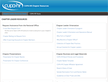 Tablet Screenshot of chapters.cupahr.org